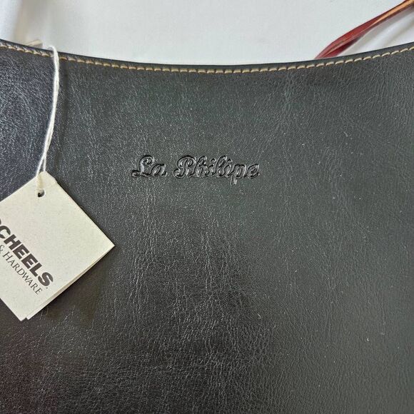 La Philipe black and brown handbag with a small crossbody inside. NWT. - Picture 2 of 7